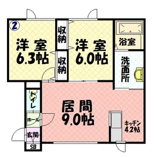 GRACE GARDEN【1階】の間取り