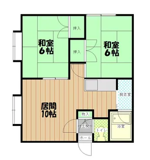 パークサイド髙畠【2階】の間取り
