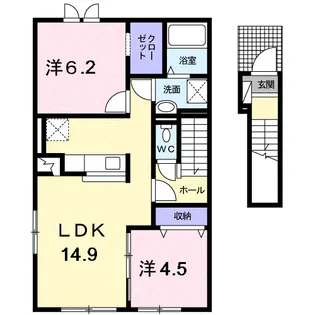 ユニゾン【2階】の間取り