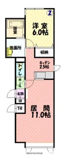 ラテラⅡA【102号室】の間取り