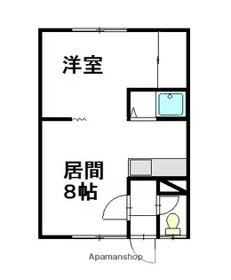 滝ハイツ【1階】の間取り