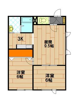 CORPO FOREVER【101号室】の間取り