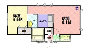 エメロウドA【202号室】の間取り