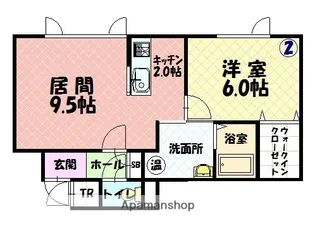 ルミエール【1階】の間取り