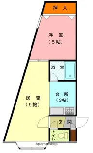 カサグレースB【1階】の間取り