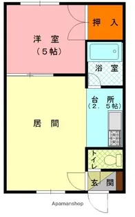 カサグレースB【2階】の間取り