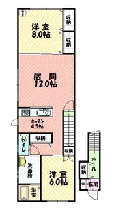 BLUR【201号室】の間取り