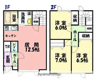ロイヤルガーデンB【101号室】の間取り