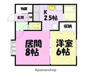 ジュリD棟【2階】の間取り