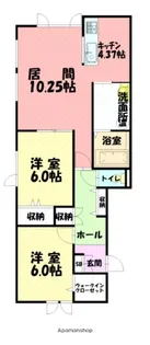 WINDAM A【1階】の間取り