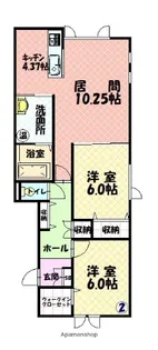 WINDAM A【1階】の間取り