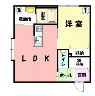 SKY BLUE【1階】の間取り