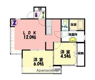 チェリー【2階】の間取り