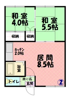 シティハイムパセオ【202号室】の間取り