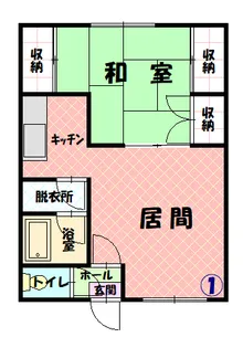 シティハイムパセオ【101号室】の間取り
