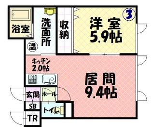 GRAMPIA6−2【1階】の間取り