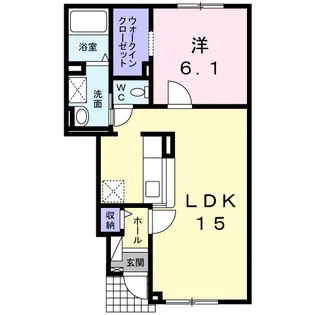プリュス アムール【1階】の間取り