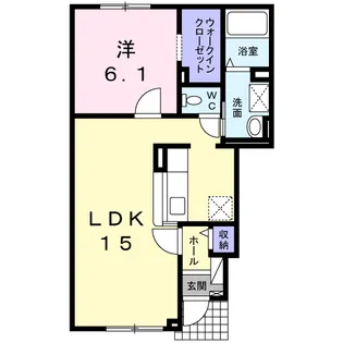 プリュス アムール【1階】の間取り