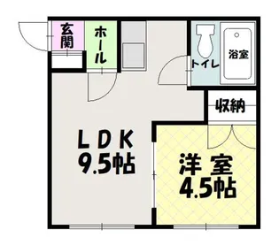 豊岡4・5ハイツ【1階】の間取り