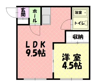 豊岡4・5ハイツ【2階】の間取り