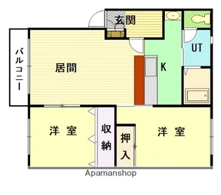 ワックスウィング宮下24【1階】の間取り