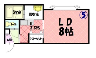 エルム医大前B【1階】の間取り
