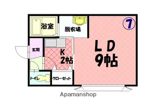 エルム医大前B【2階】の間取り