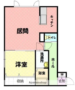 オレンジストリーム【1階】の間取り