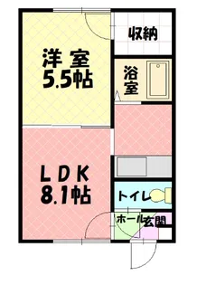 グリーンコーポ【2階】の間取り