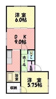 グリーンコーポ【1階】の間取り
