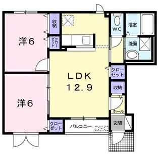 フラン【1階】の間取り