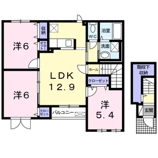 フラン【2階】の間取り