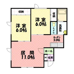 AVENIR【106号室】の間取り