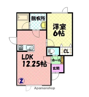 THREE ARROWS【1階】の間取り