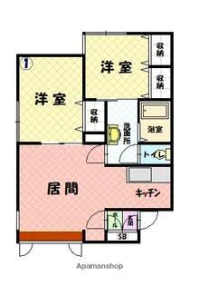 サイレンスコートA【201号室】の間取り