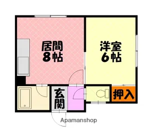 ハイツむらなか【2階】の間取り