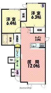 ルミュゼ東光【1階】の間取り