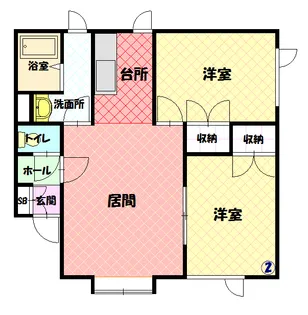 アムール【102号室】の間取り