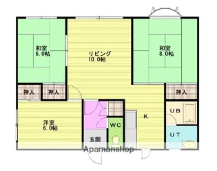 ポエム101【2階】の間取り