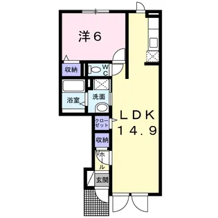 カルムⅣ【1階】の間取り