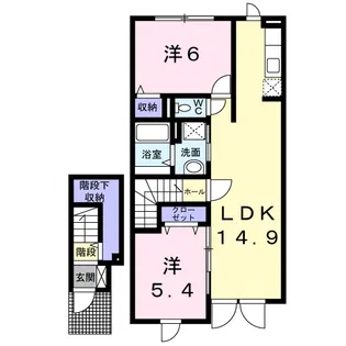 カルムⅣ【2階】の間取り