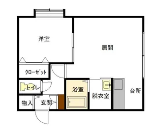CURRENT VILLA【105号室】の間取り