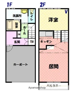 A.M.S 東【1階】の間取り