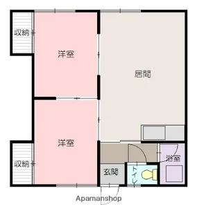 HK末広2 5【1階】の間取り
