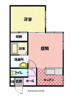 メモリアル東光【1階】の間取り