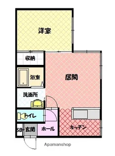 メモリアル東光【1階】の間取り