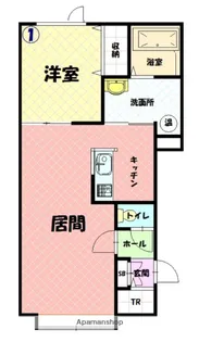 ヴァンクール211【2階】の間取り