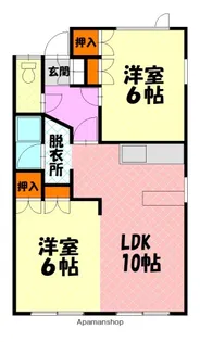 サンフレンズ南【101号室】の間取り