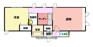 エメロウドC【2階】の間取り