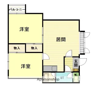 ヴェール【202号室】の間取り